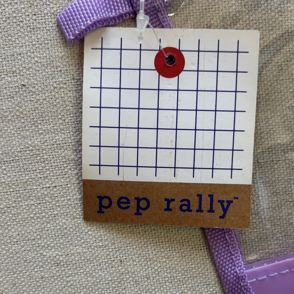 Pep Rally Purple and Clear Binder Pencil Pouch